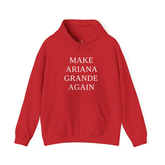 Make Ariana Grande Again funny parody shirt with stacked text design