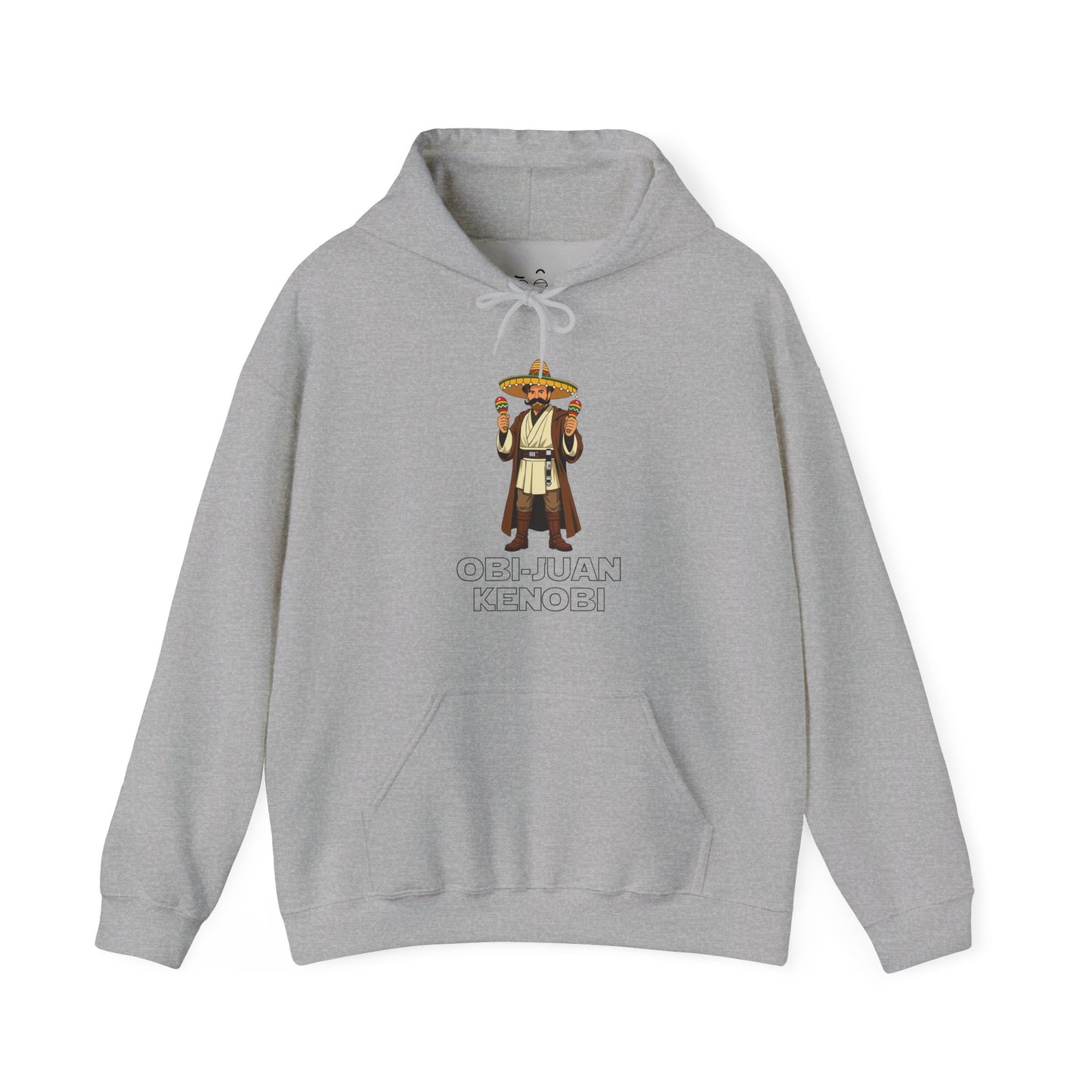 Obi Juan Kenobi parody hoodie featuring a space warrior with sombrero and maracas
