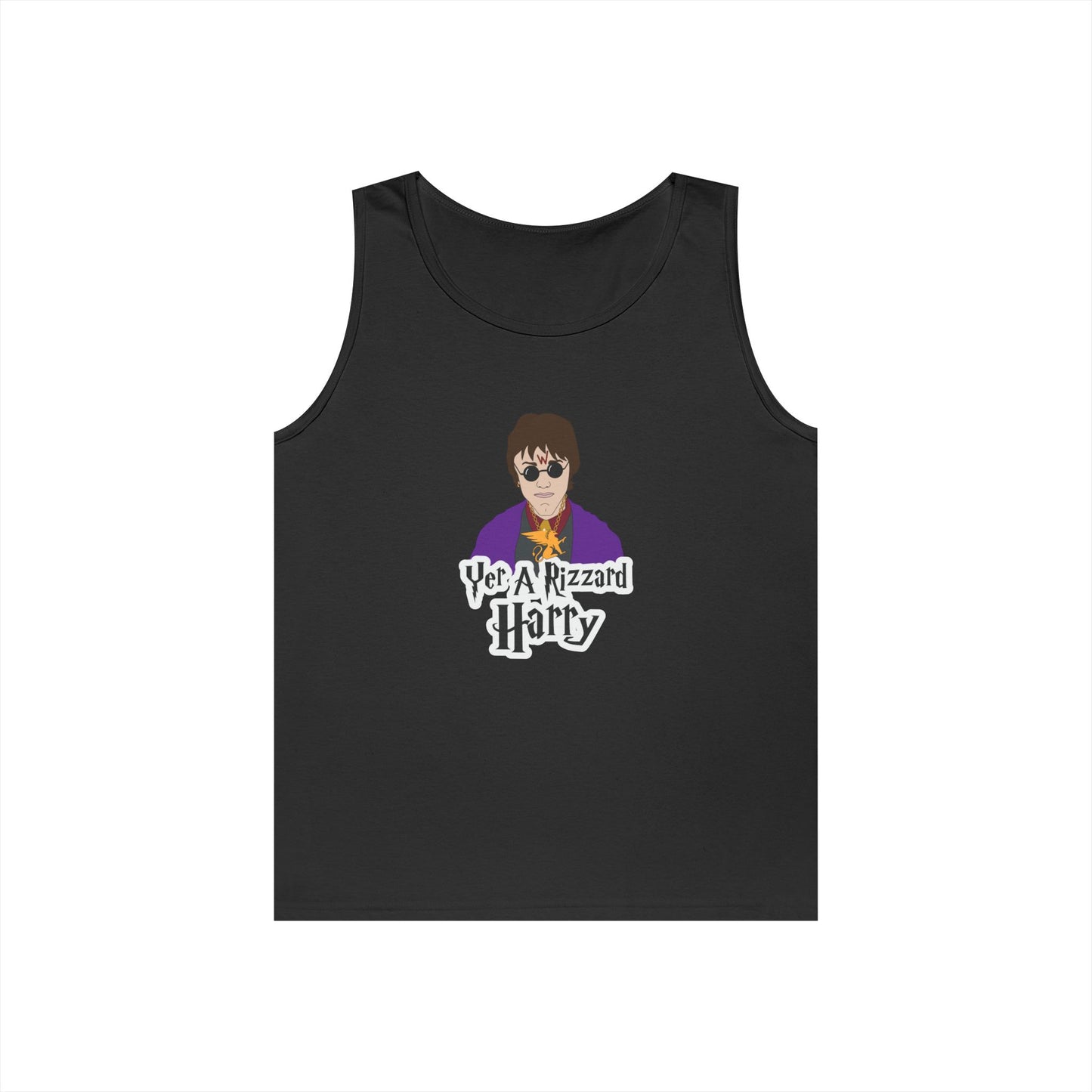 harry potter parody with sunglasses chain rizz funny tank top design