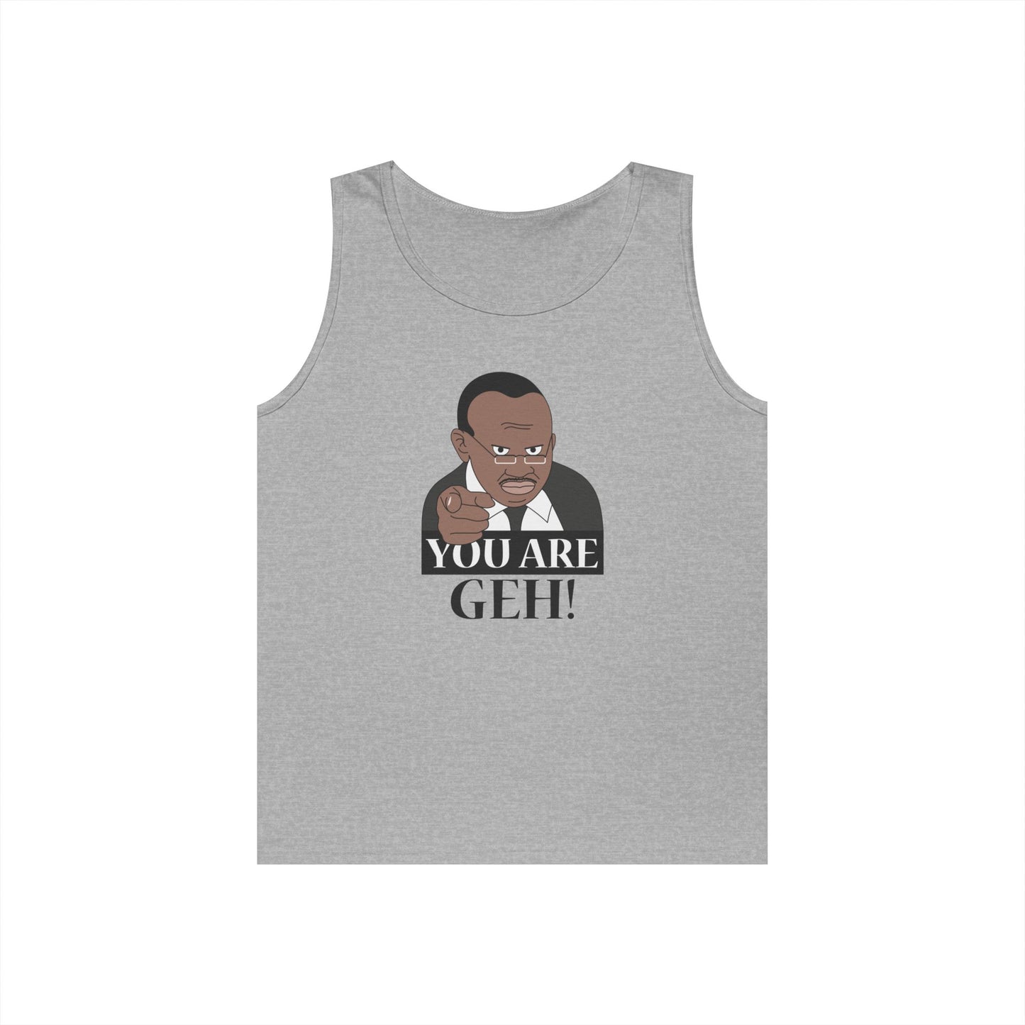 you are geh meme parody pointing figure funny pride tank top design