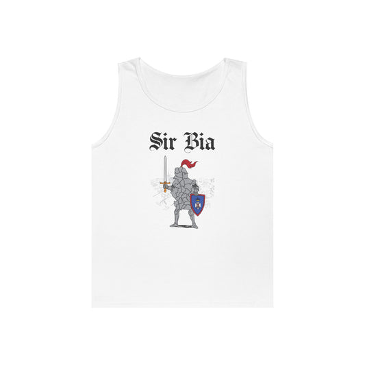 serbia map in armor sir bia pun funny tank top design