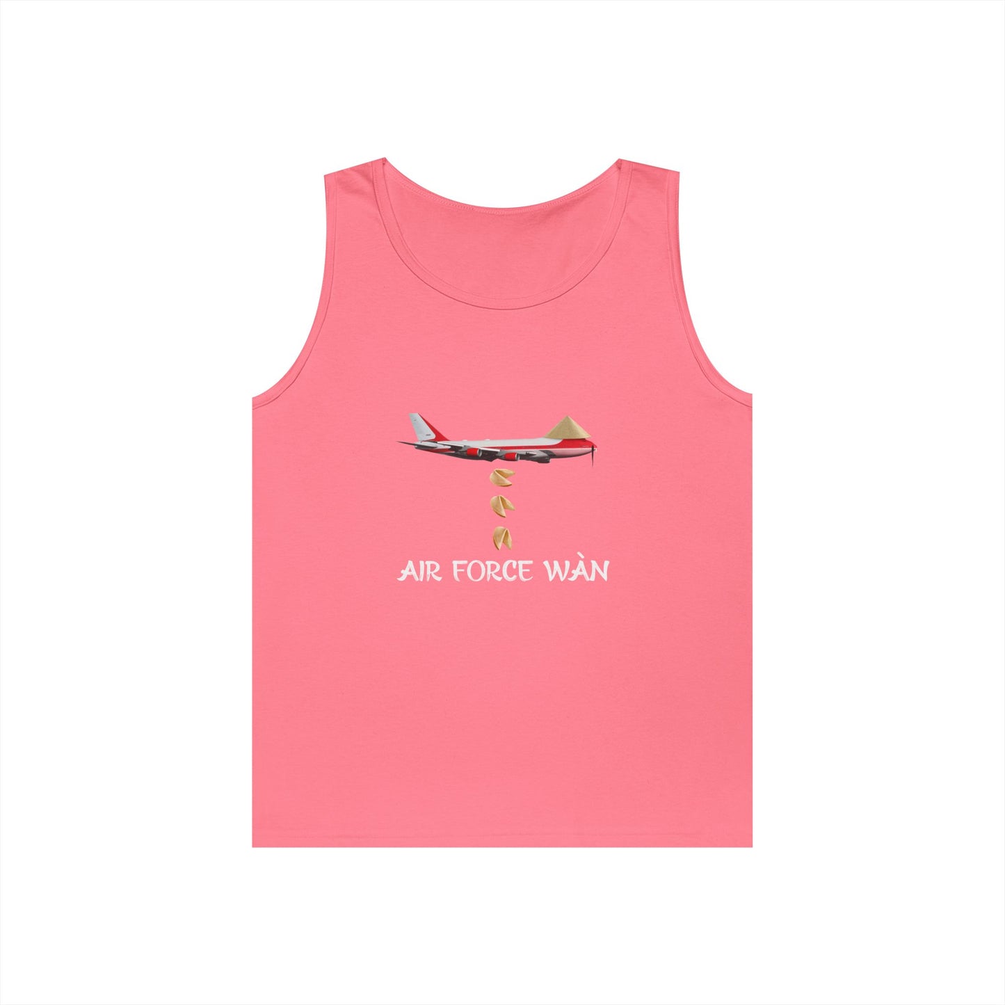 funny Asian airplane dropping fortune cookies parody air force wan tank top design