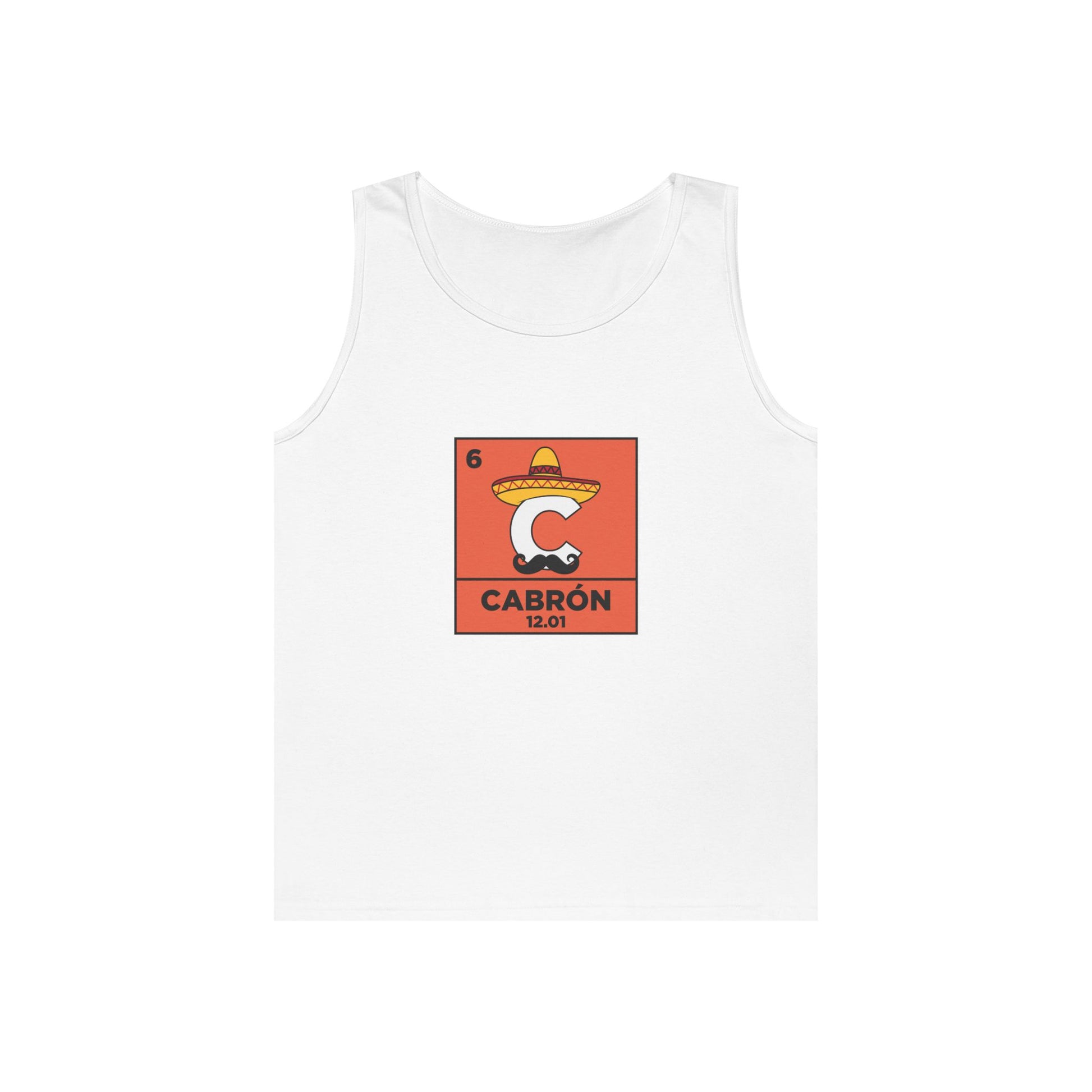 funny carbon element C sombrero mustache Cinco de Mayo tank top Cabron