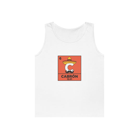 funny carbon element C sombrero mustache Cinco de Mayo tank top Cabron