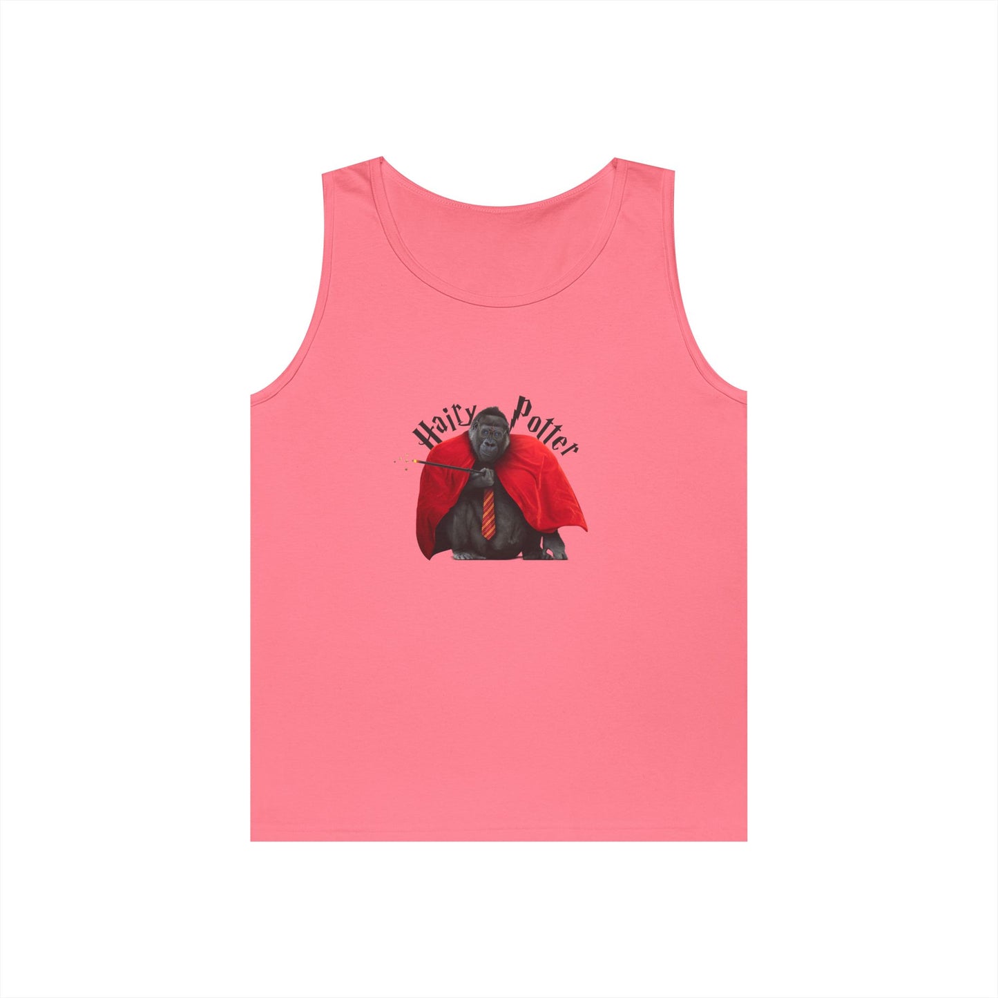 harry potter parody gorilla wizard glasses wand funny tank top
