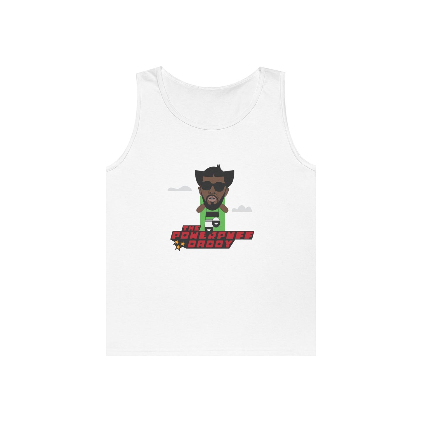 powerpuff daddy buttercup p diddy parody powerpuff girls mashup funny tank top