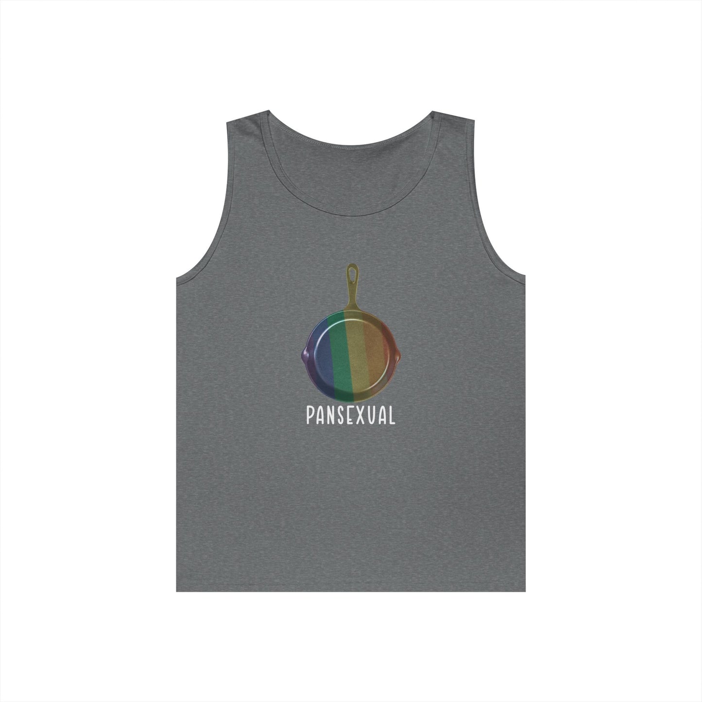 pan with pride colors pansexual pun funny tank top design