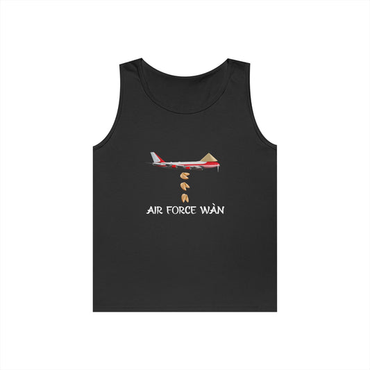 funny Asian airplane dropping fortune cookies parody air force wan tank top design