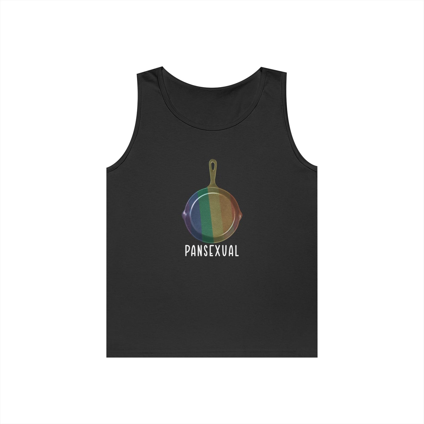 pan with pride colors pansexual pun funny tank top design