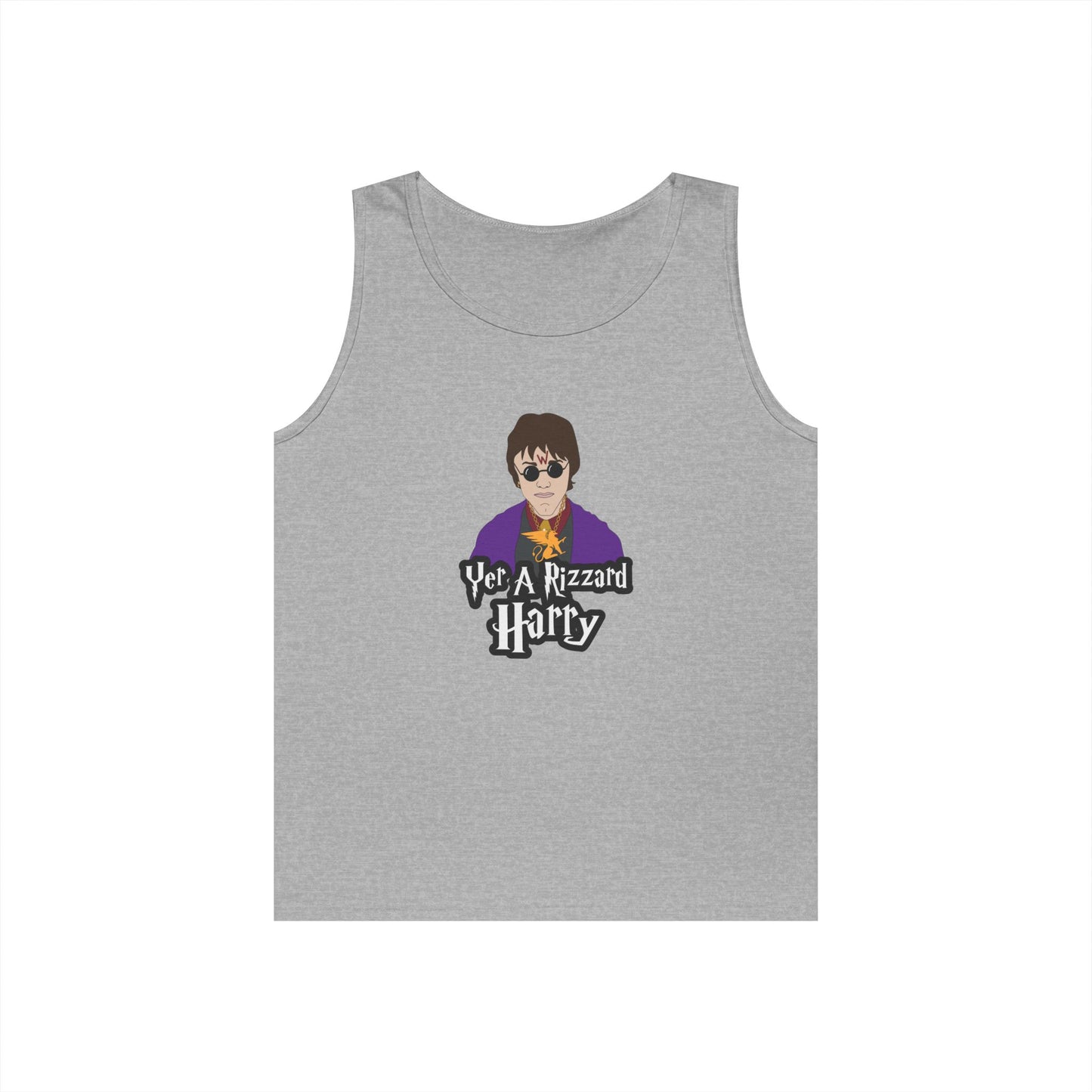 harry potter parody with sunglasses chain rizz funny tank top design