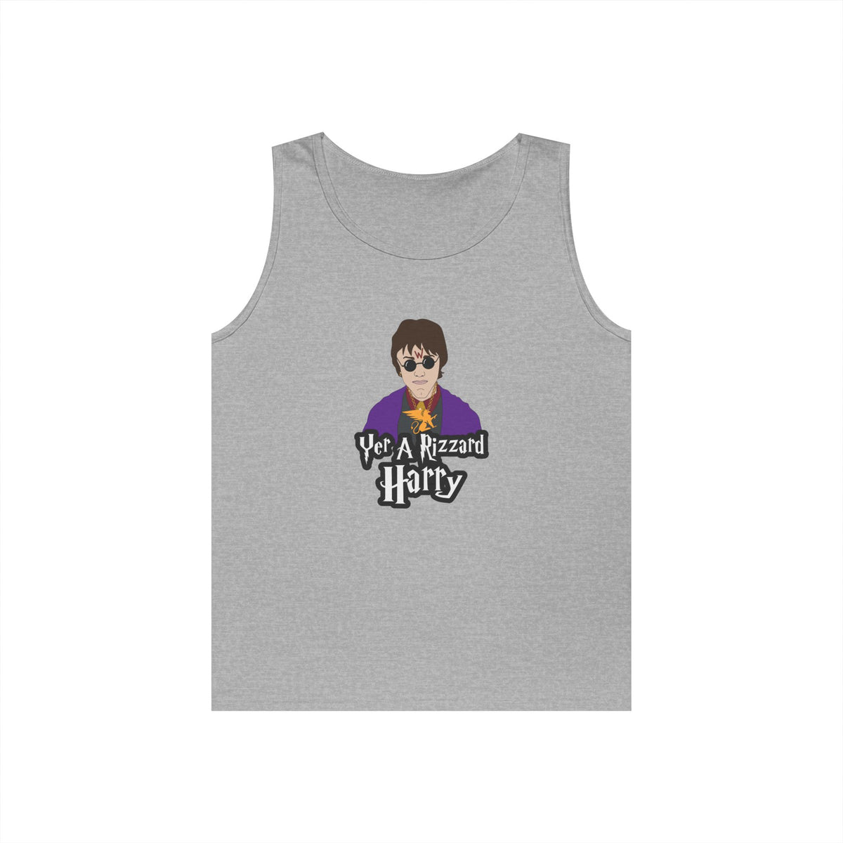 harry potter parody with sunglasses chain rizz funny tank top design