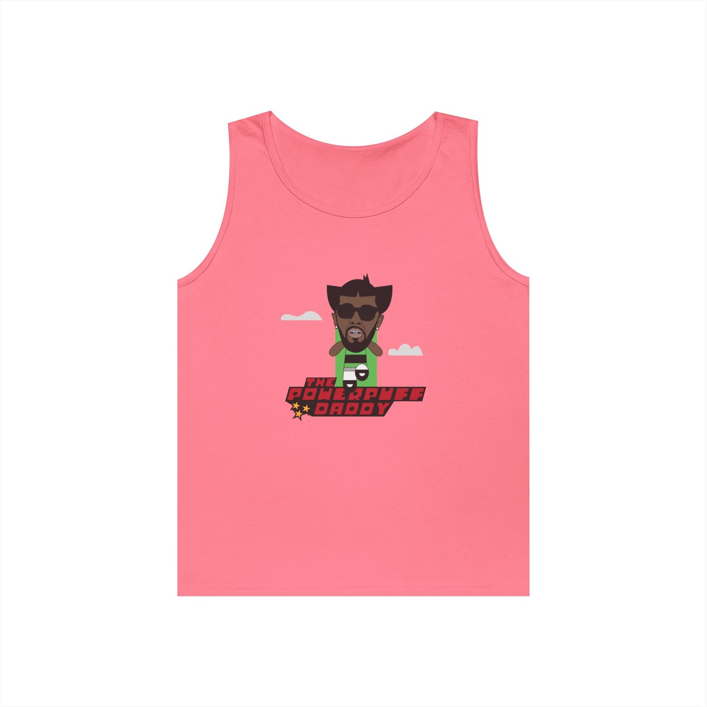 powerpuff daddy buttercup p diddy parody powerpuff girls mashup funny tank top