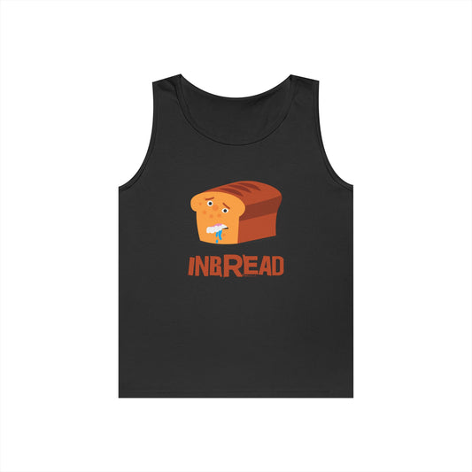 bread with human features inbread pun funny inbred parody tank top design