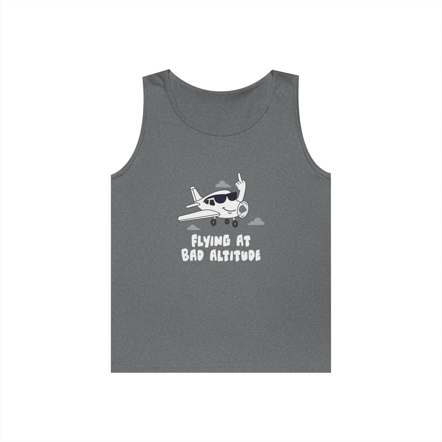 airplane giving middle finger funny flying bad attitude tank top