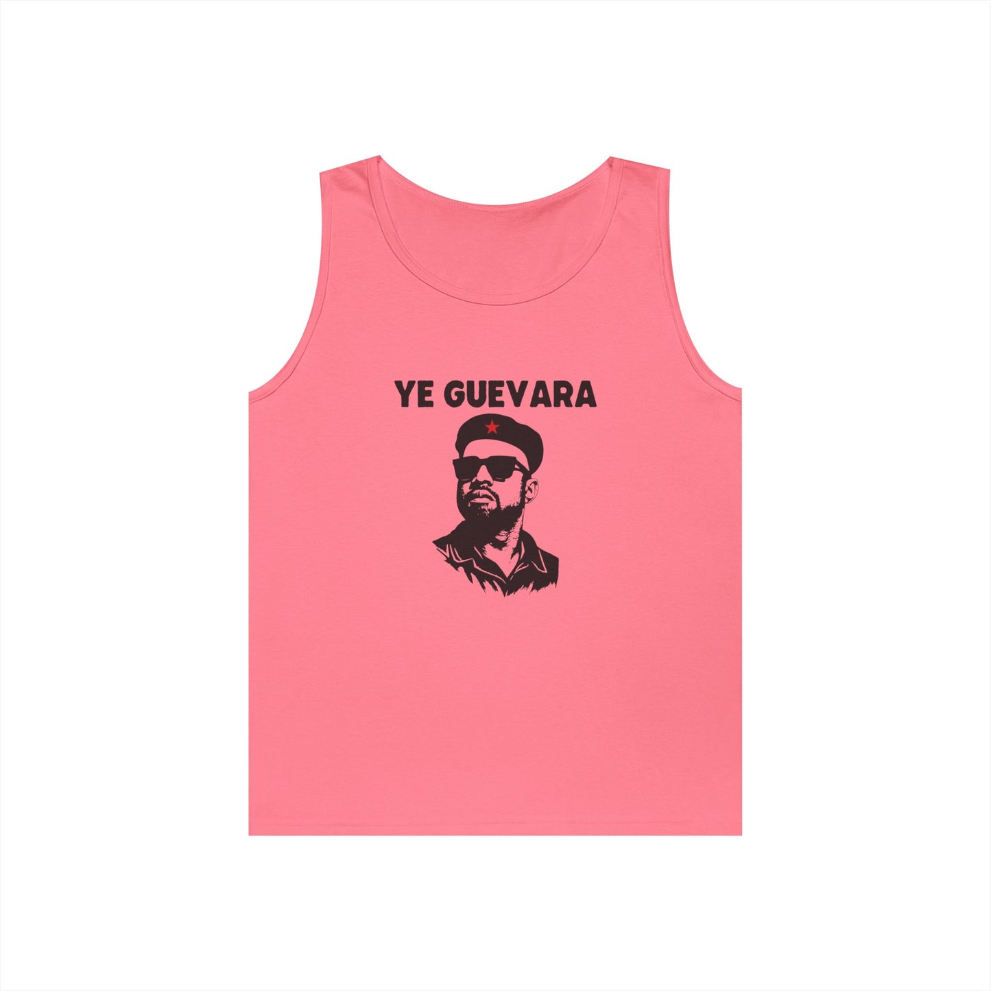 revolutionary portrait parody celebrity mashup Kanye West as Che Guevara funny tank top design