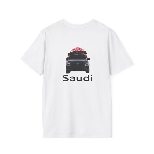 Saudi (Audi Parody) - T-Shirt (BACK PRINT)