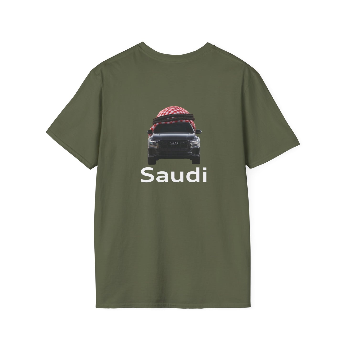 Saudi (Audi Parody) - T-Shirt (BACK PRINT)