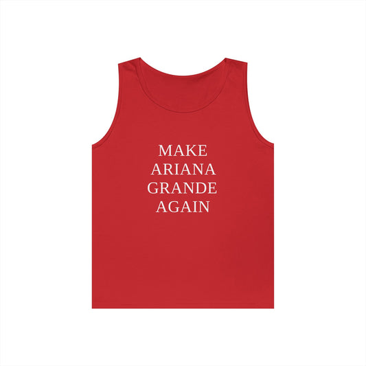 Make Ariana Grande Again funny parody shirt with stacked text design