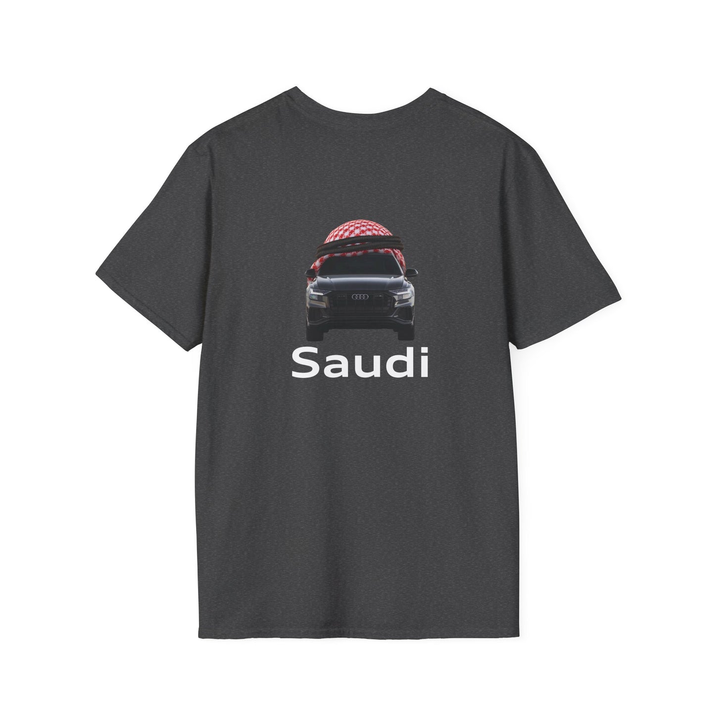 Saudi (Audi Parody) - T-Shirt (BACK PRINT)