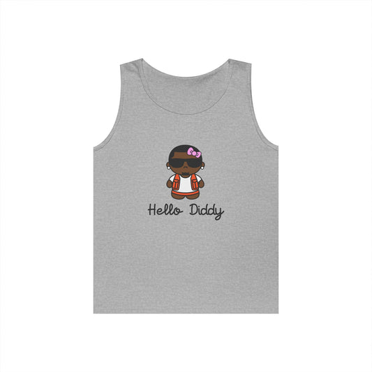 hello kitty parody diddy mashup funny tank top design
