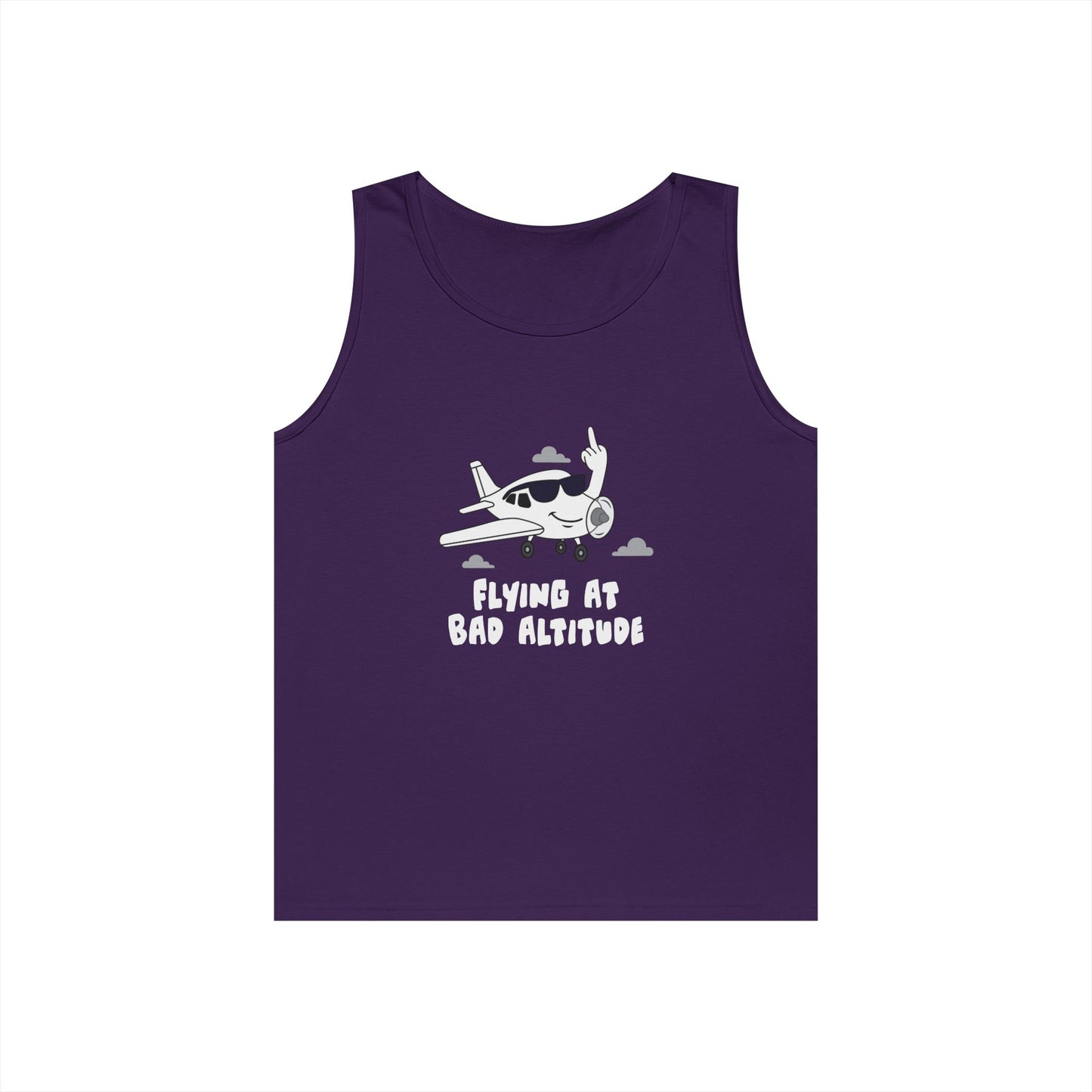 airplane giving middle finger funny flying bad attitude tank top
