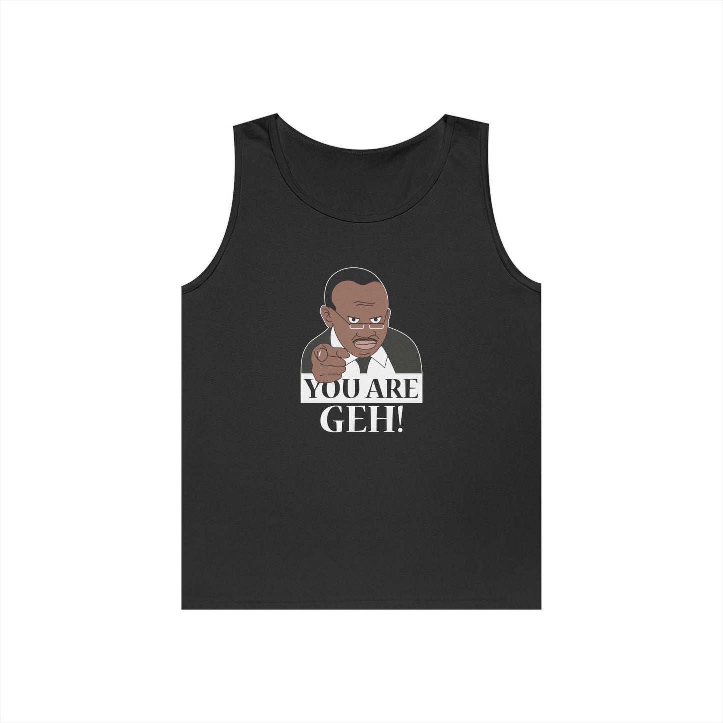 you are geh meme parody pointing figure funny pride tank top design