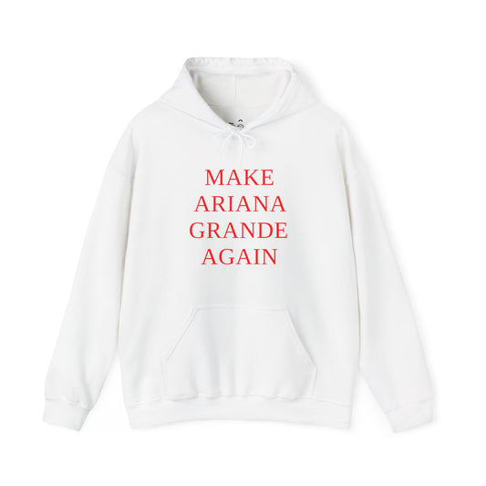 Make Ariana Grande Again funny parody shirt with stacked text design