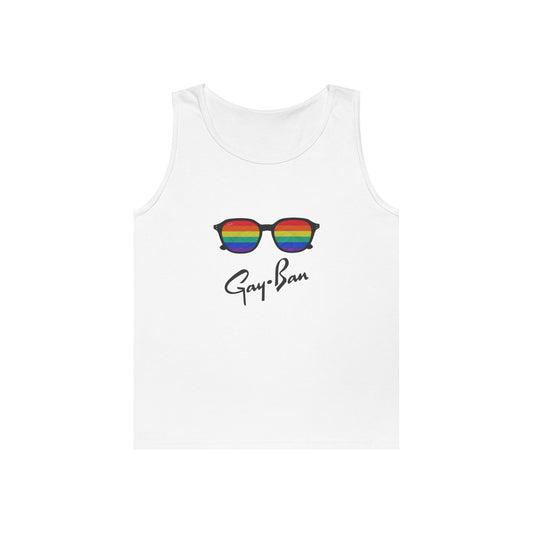 rainbow sunglasses parody design pride tank top funny gay ban shades