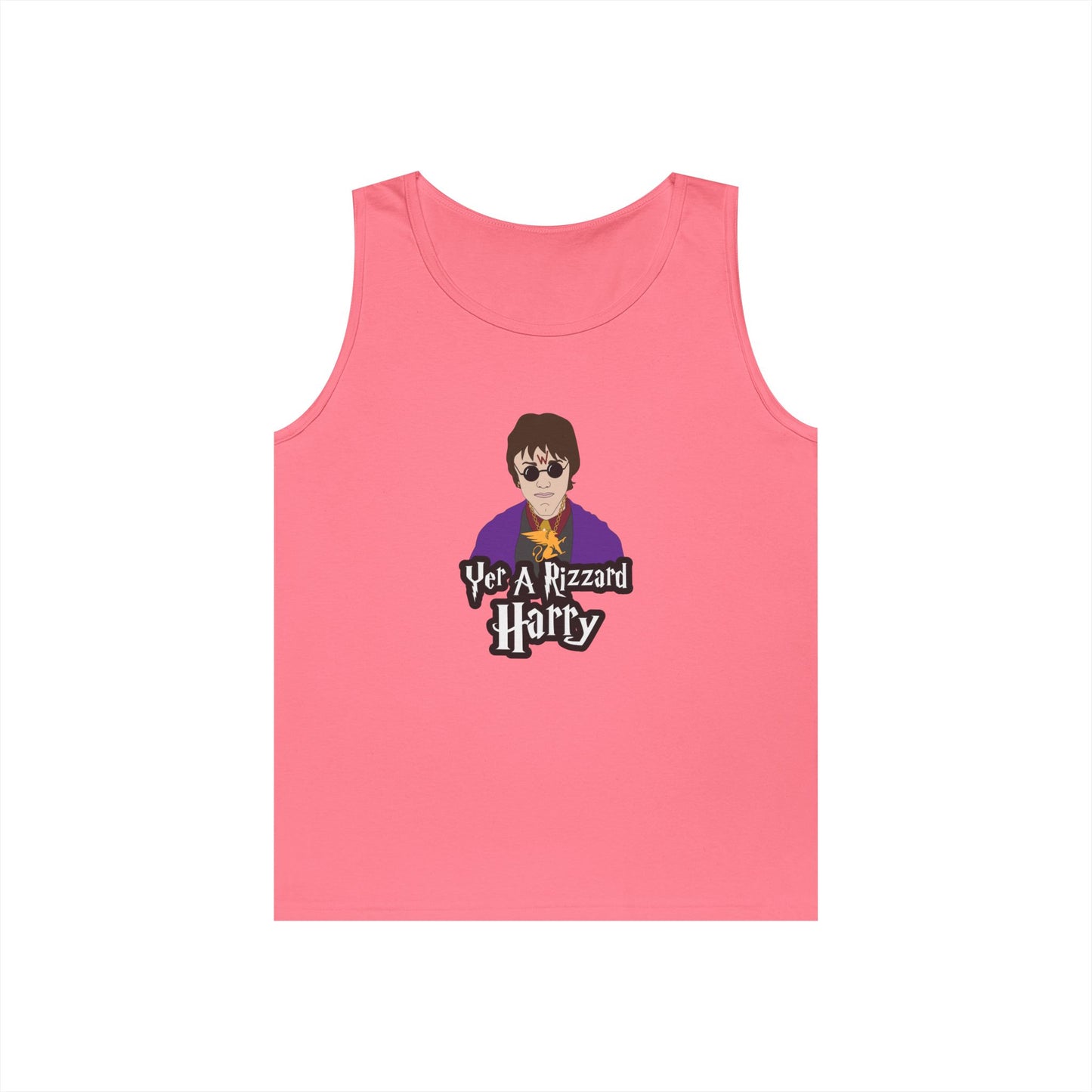 harry potter parody with sunglasses chain rizz funny tank top design