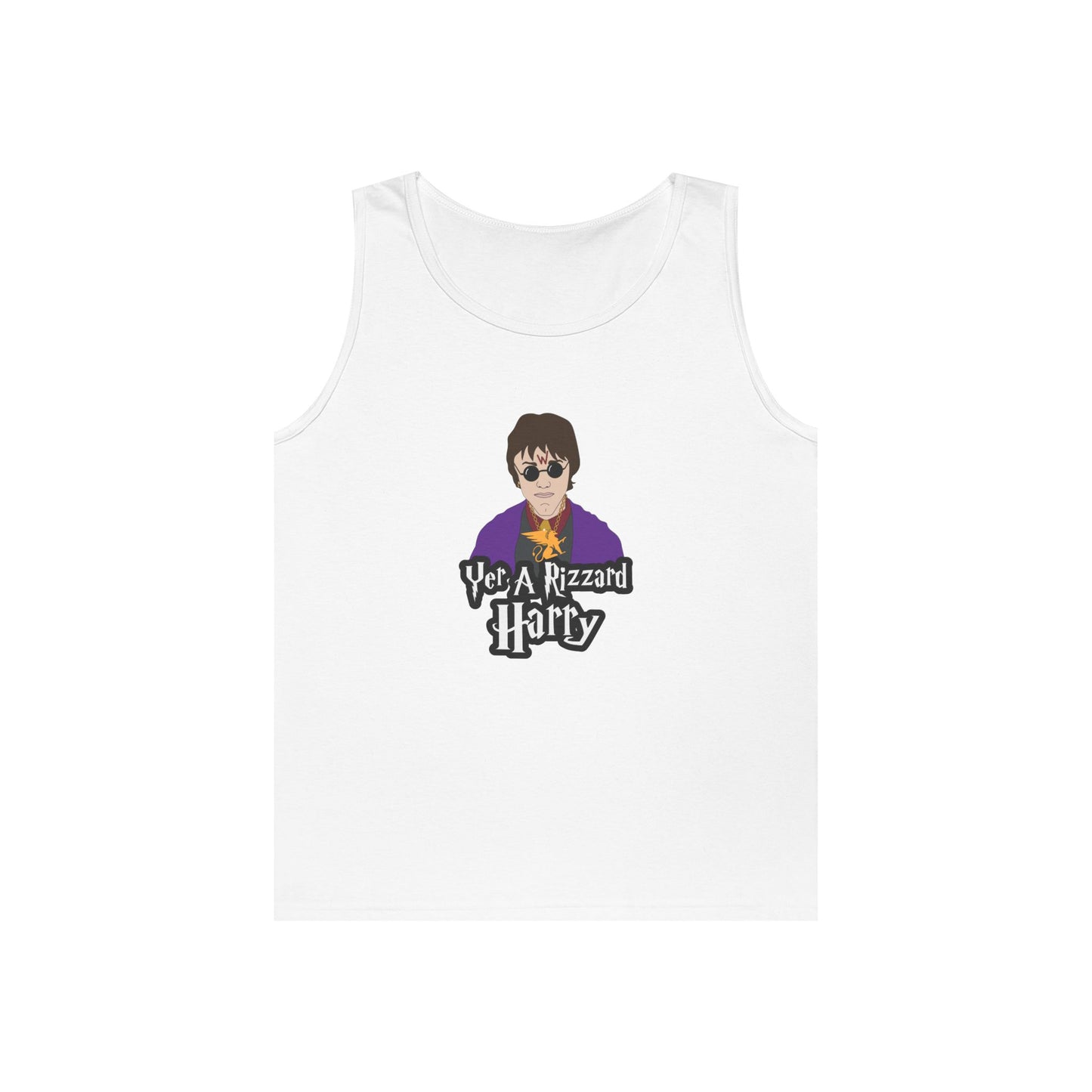 harry potter parody with sunglasses chain rizz funny tank top design