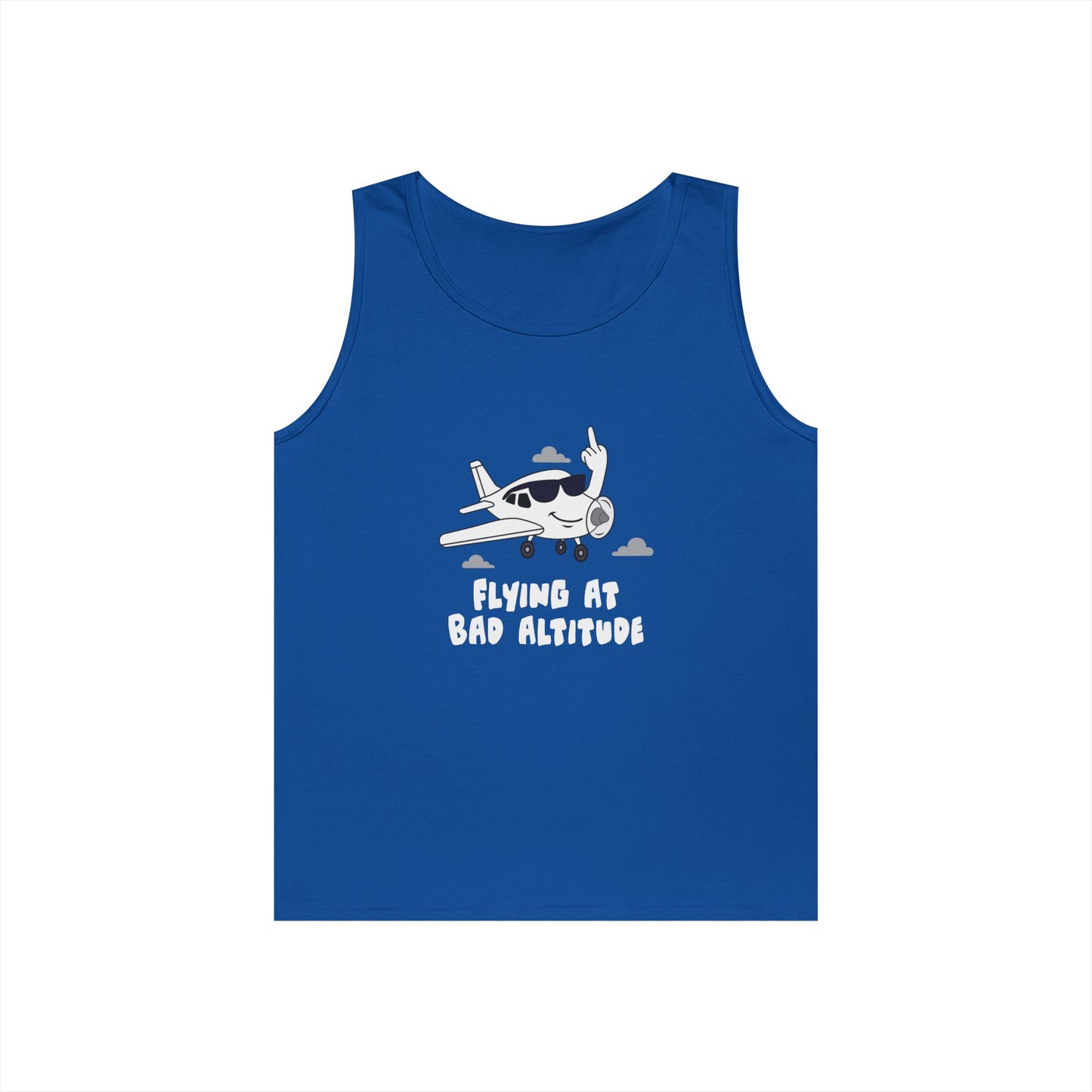 airplane giving middle finger funny flying bad attitude tank top
