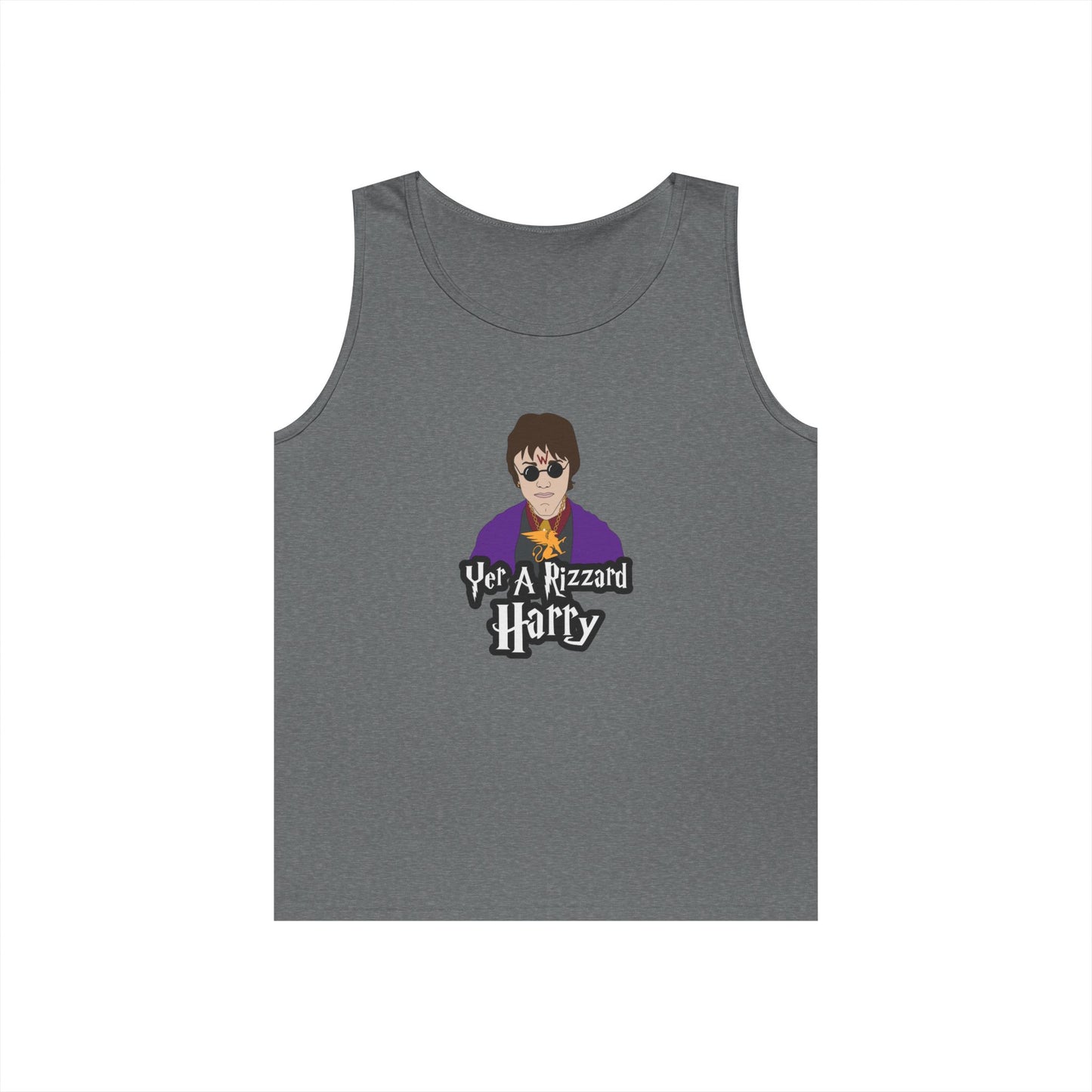 harry potter parody with sunglasses chain rizz funny tank top design