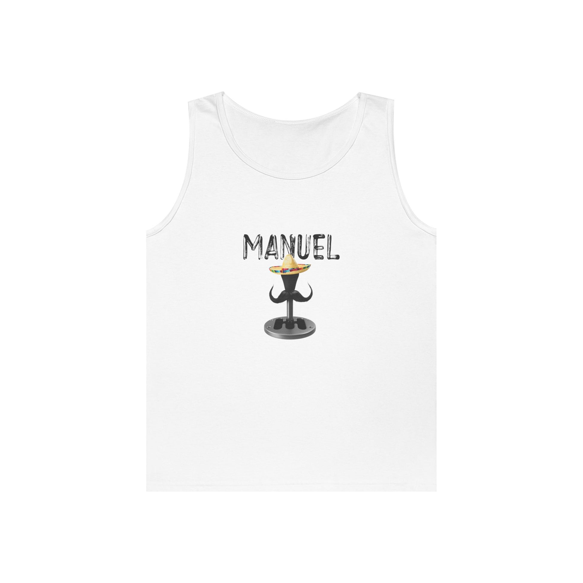 funny car transmission sombrero mustache Cinco de Mayo tank top Manuel