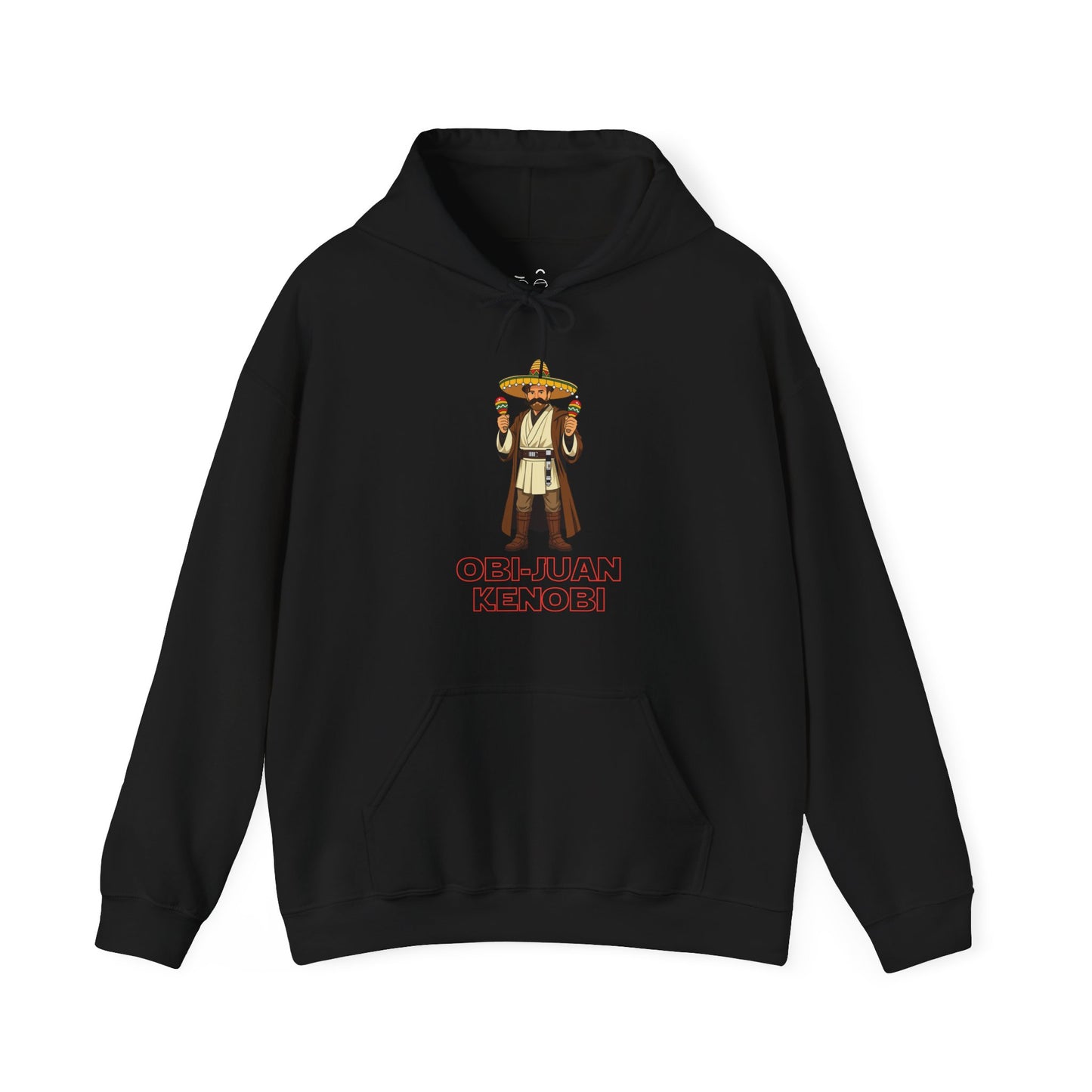 Obi Juan Kenobi parody hoodie featuring a space warrior with sombrero and maracas