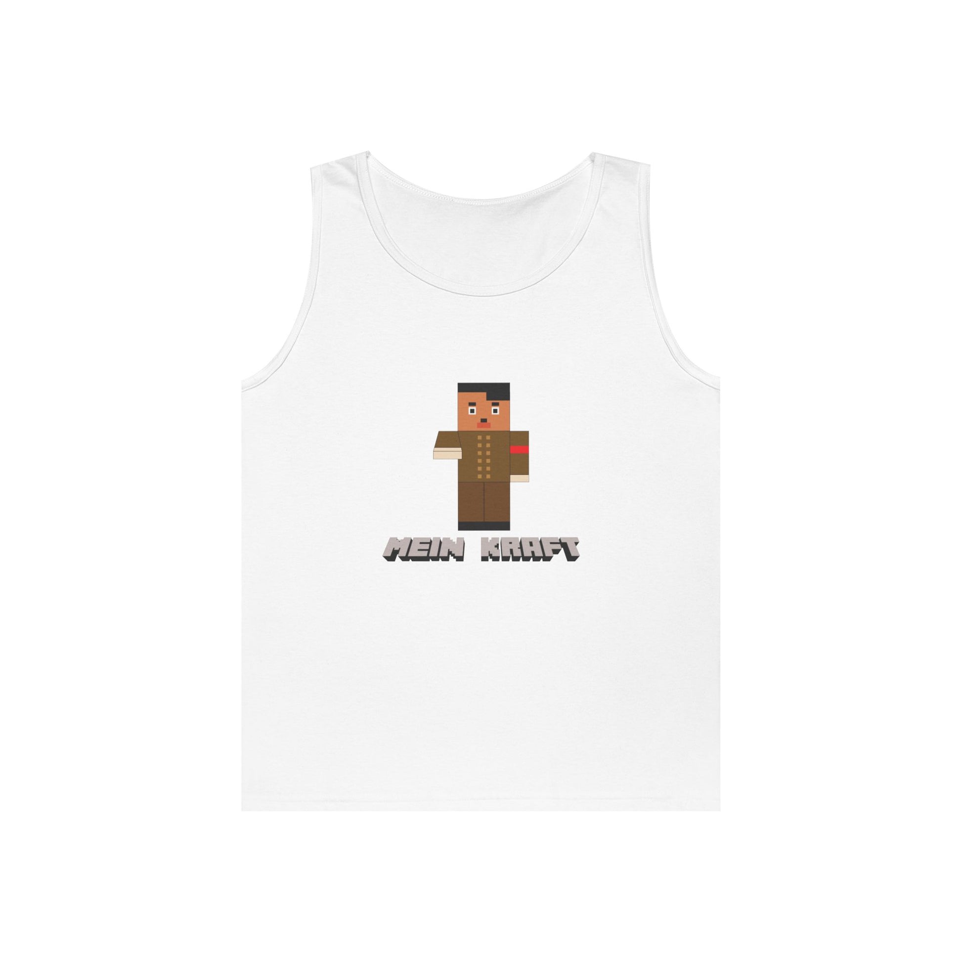 minecraft style hitler parody mein kraft funny tank top design