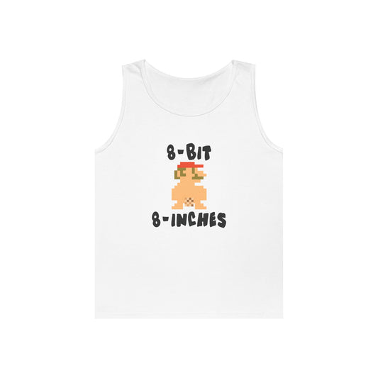 super mario parody 8 bit blurred block 8 inches funny tank top