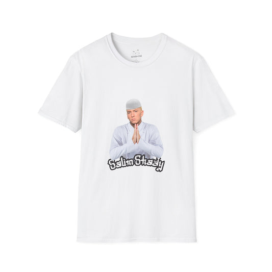 Eminem parody in traditional Muslim attire — funny cultural mashup shirt blending Slim Shady with Salim vibes