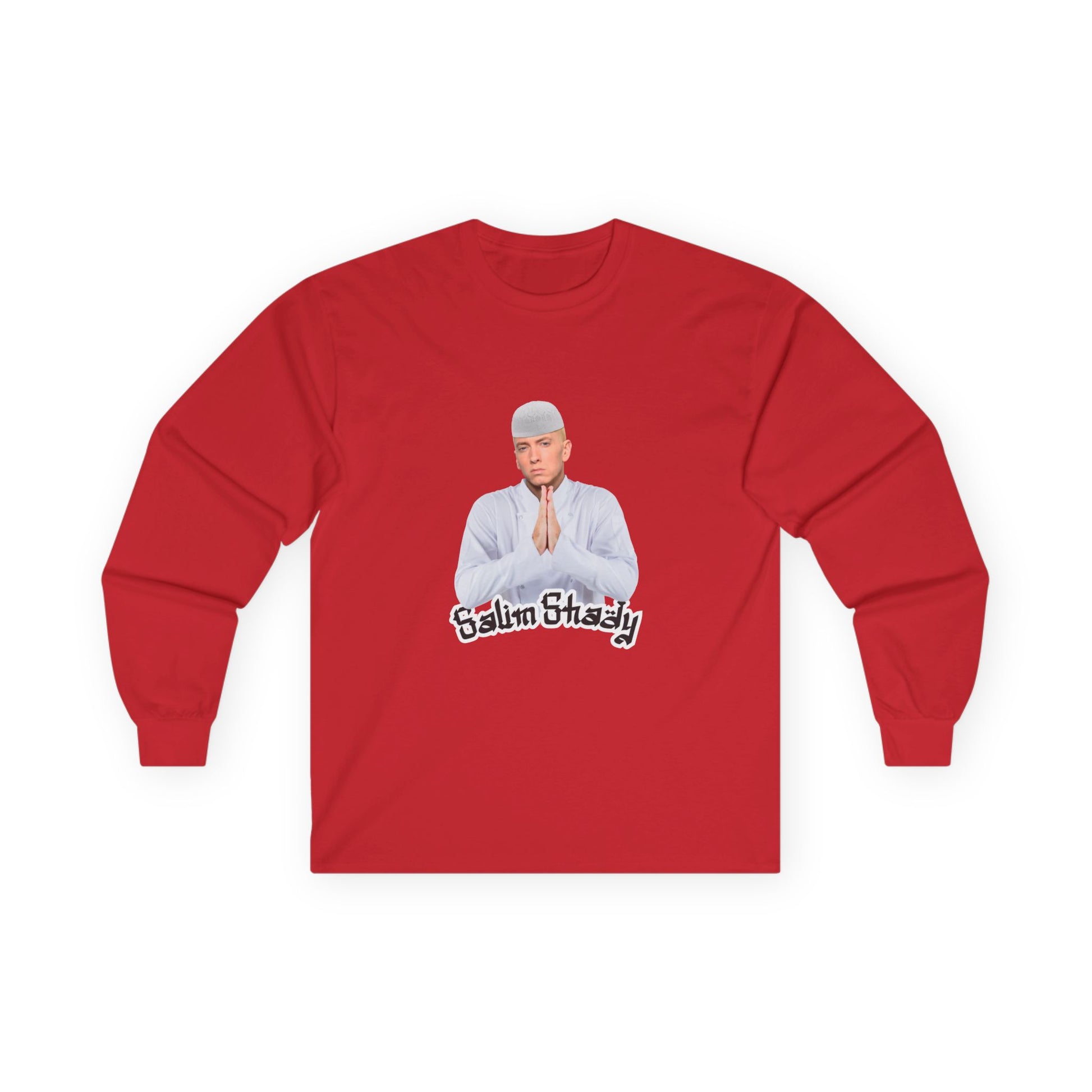 Eminem parody in traditional Muslim attire — funny cultural mashup shirt blending Slim Shady with Salim vibes
