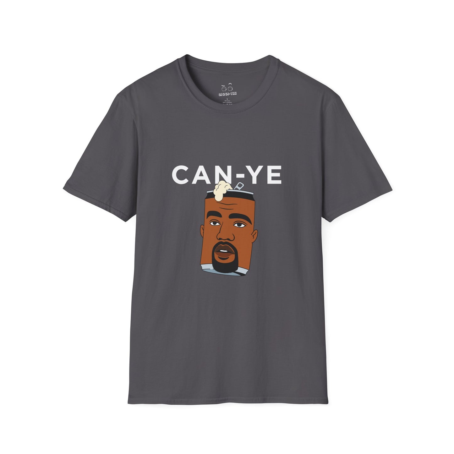 Can Ye parody t-shirt turning Kanye West into a soda can using bold pop culture wordplay
