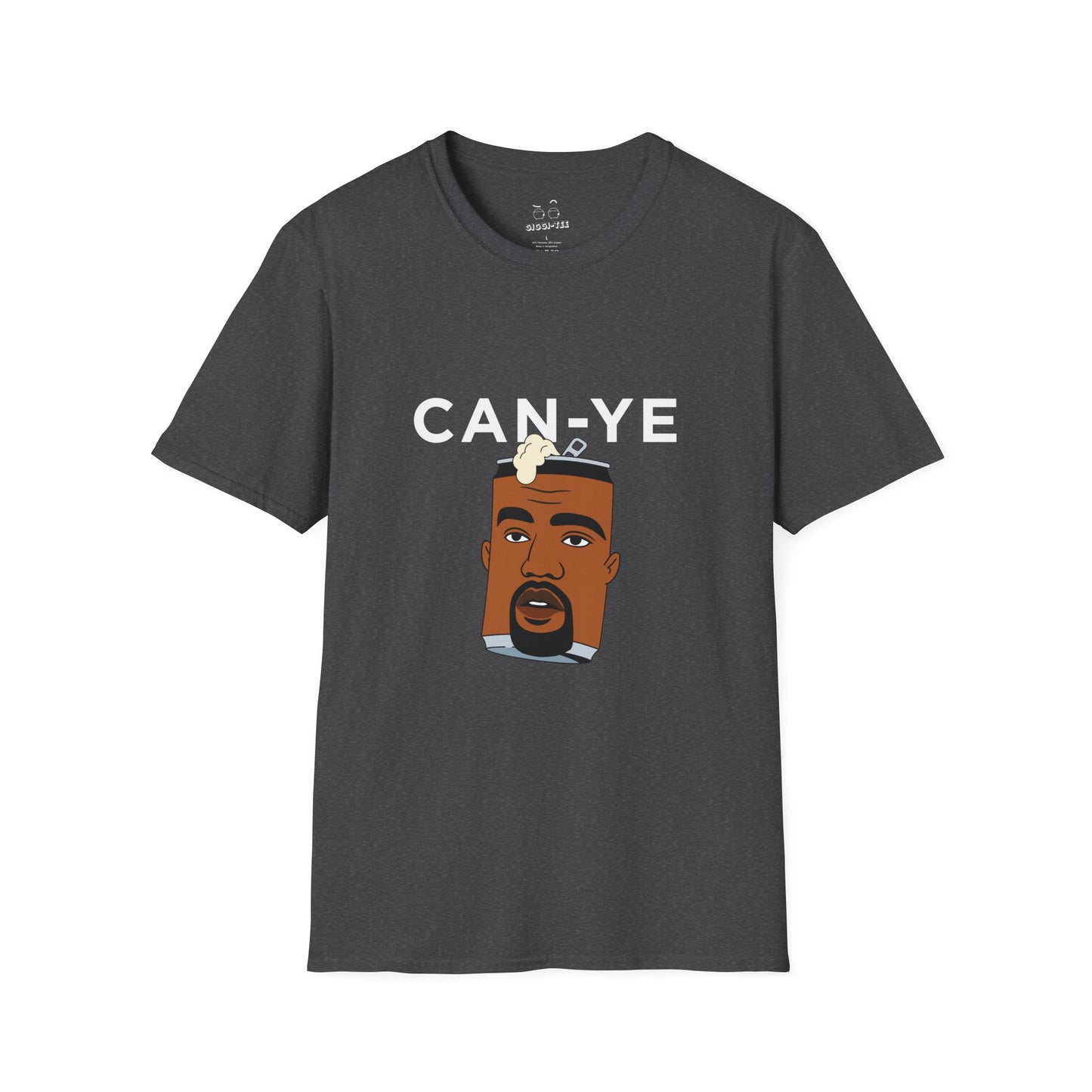 Can Ye parody t-shirt turning Kanye West into a soda can using bold pop culture wordplay