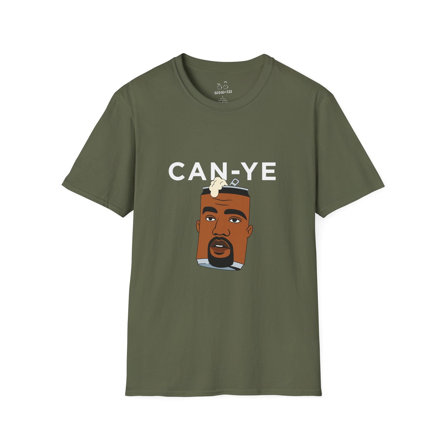 Can Ye parody t-shirt turning Kanye West into a soda can using bold pop culture wordplay