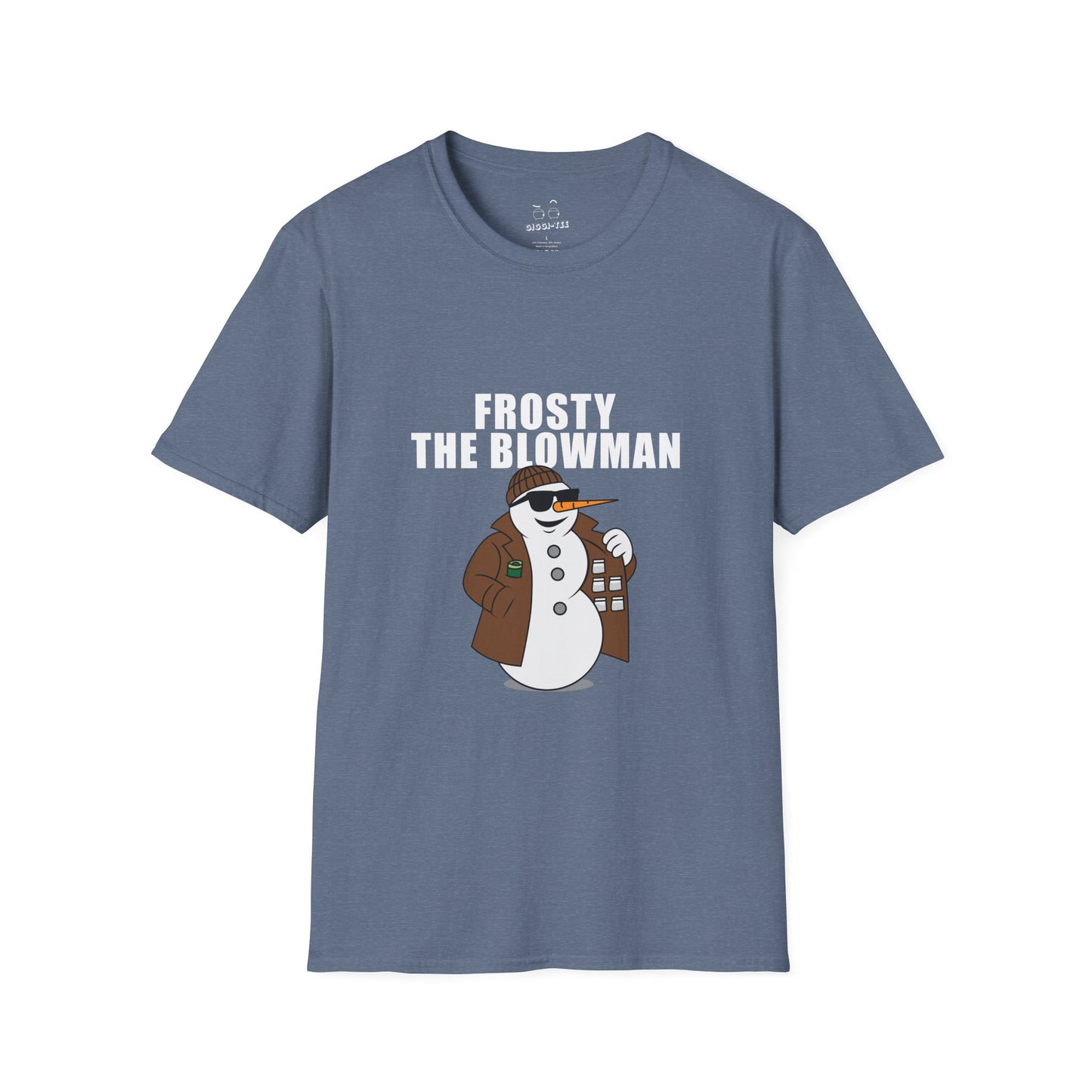 Frosty the Blowman shirt, funny snowman parody, edgy holiday shirt, cheeky Christmas shirt, gift, cartoon parody tee, winter street-style snowman