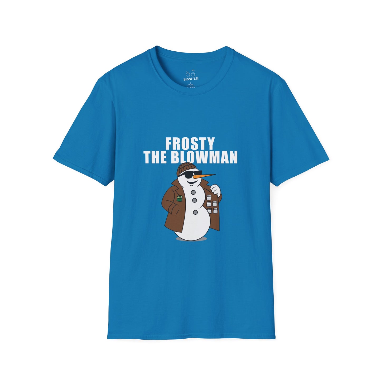Frosty the Blowman shirt, funny snowman parody, edgy holiday shirt, cheeky Christmas shirt, gift, cartoon parody tee, winter street-style snowman