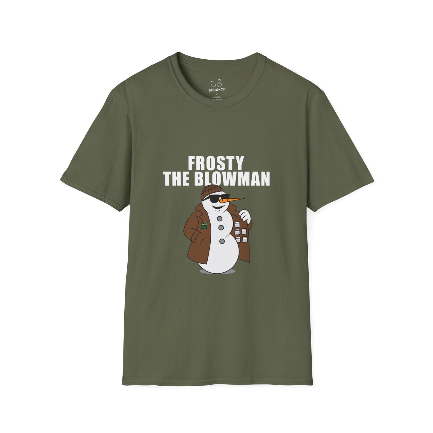 Frosty the Blowman shirt, funny snowman parody, edgy holiday shirt, cheeky Christmas shirt, gift, cartoon parody tee, winter street-style snowman