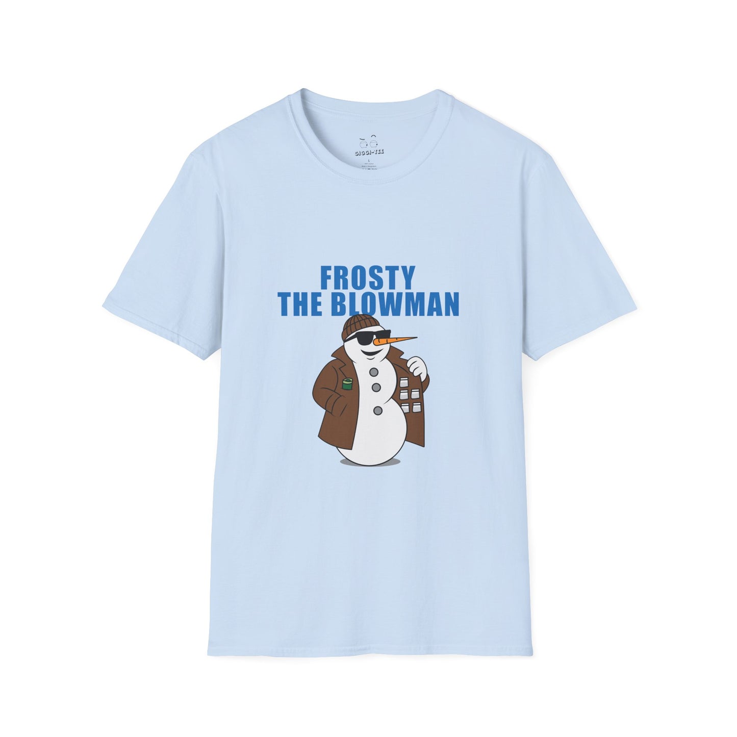 Frosty the Blowman shirt, funny snowman parody, edgy holiday shirt, cheeky Christmas shirt, gift, cartoon parody tee, winter street-style snowman