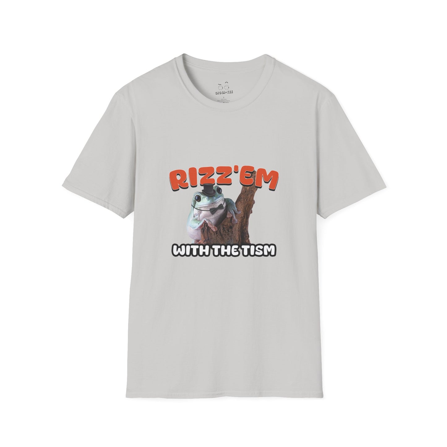 Funny autism parody shirt featuring a rizzed-up frog in a top hat and bow tie