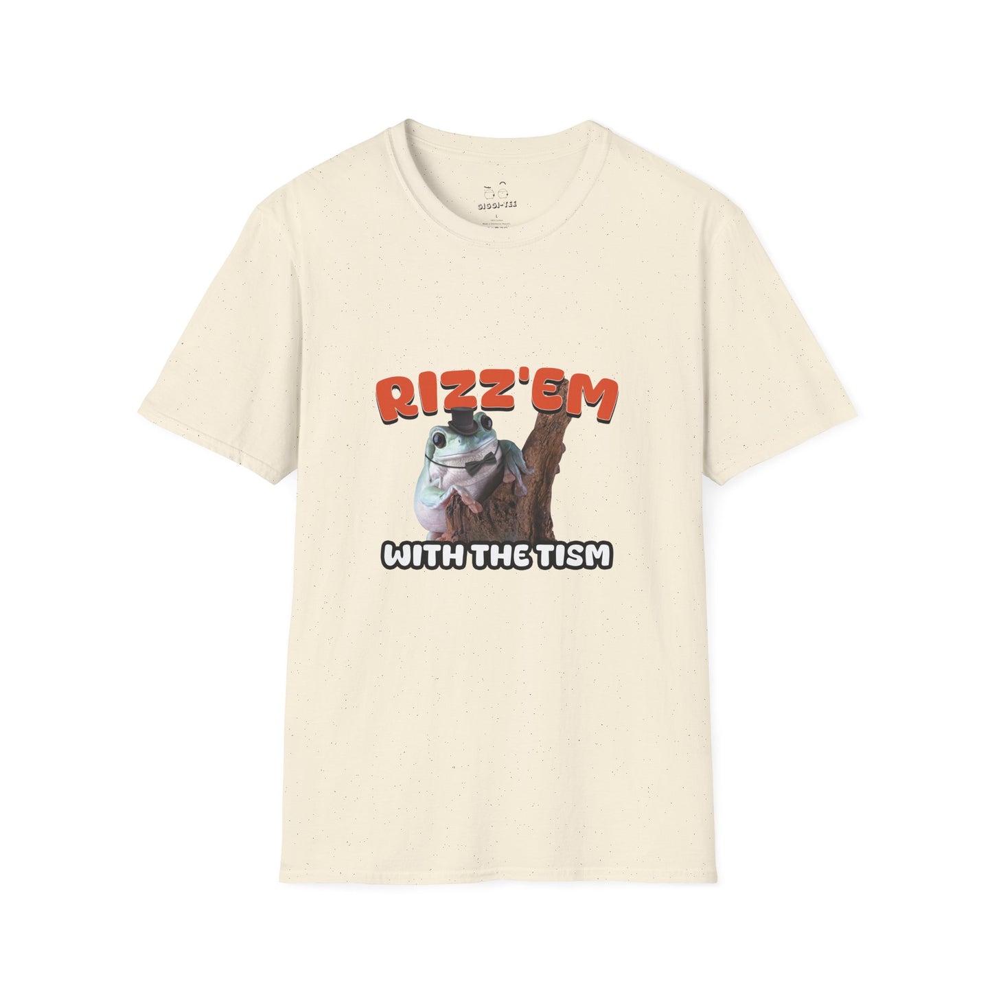 Funny autism parody shirt featuring a rizzed-up frog in a top hat and bow tie