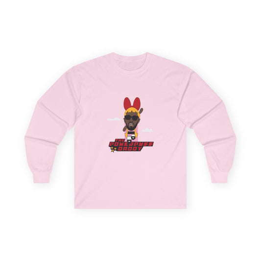 Powerpuff Daddy t-shirt parody of Puff Daddy in Powerpuff Girls style, Blossom edition, funny hip-hop cartoon shirt.