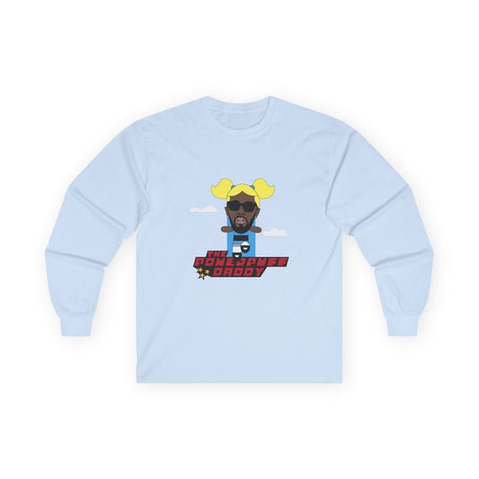 Powerpuff Daddy t-shirt parody of Puff Daddy in Powerpuff Girls style, Blossom edition, funny hip-hop cartoon shirt.